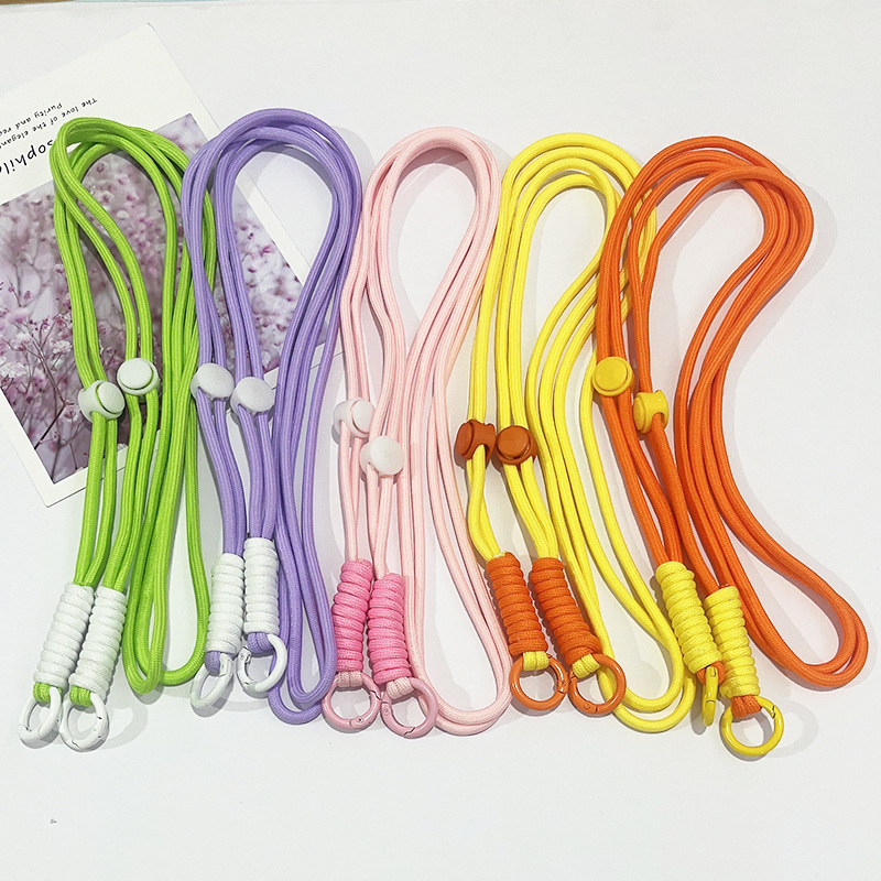Регулируемый плечевой ремень для мобильных телефонов ручной работы Paracord Lanyard Анти-потери Кроссбоди полиэстер ремешок