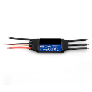 Contrôleur électronique de vitesse sans balais 120A ESC SBEC série G2 2-6S Lipo, connecteur XT90 programmable pour drones FPV à aile fixe RC - Product Image 5