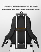 Sac à dos unisexe Oxford Street Fashion pour étudiants et navetteurs, léger, grande capacité 36-55L, étanche avec port USB