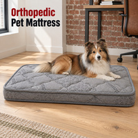 Matelas orthopédique personnalisé pour chien avec sélection de tissu de revêtement et bords renforcés pour literie pour animaux de marque
