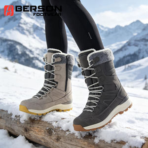<span class=keywords><strong>Chaussures</strong></span> de <span class=keywords><strong>randonnée</strong></span> urbaines imperméables et antidérapantes pour femmes, en nubuck thermique, avec logo personnalisé OEM ODM, en promotion - Product Image 2