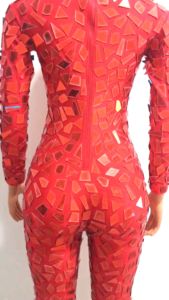 <span class=keywords><strong>Mono</strong></span> Sexy de <span class=keywords><strong>Lentejuelas</strong></span> con Espejo <span class=keywords><strong>Rojo</strong></span> para Mujer, Ropa de Espectáculo, Leotardo de Baile en Barra, <span class=keywords><strong>Mono</strong></span> Ajustado de Talla Grande, <span class=keywords><strong>Mono</strong></span> de Fiesta de Una Pieza - Product Image 5