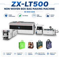 Machine de fabrication de sacs shopping non tissés ZX-LT500 entièrement automatique à scellage ultrasonique 100 pièces/min, certifiée CE, avec PLC et moteur