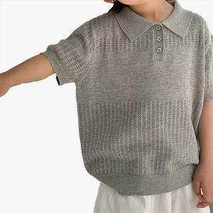 Camiseta Polo de Manga Corta para Niños, Estilo 2026, Color Sólido, Transpirable, Ligera, Combinable con Todo - Product Image 4