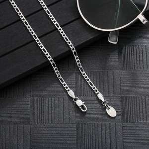 Wholesale Fashion Jewelry 3mm 18K Gold Plated Link Stainless Steel Figaro Rope Cuban <b>Chain</b> Women Necklace Mens <b>Chains</b> - Product Image 4