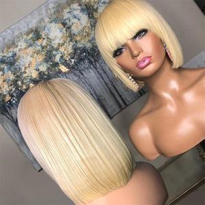 Parrucche per capelli umani di grado 12A e parrucche per capelli umani Bob parrucche di alta qualità <span class=keywords><strong>con</strong></span> Bang Soft Smooth - Product Image 3