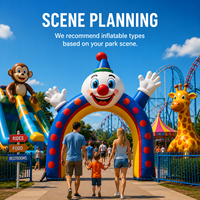 Modèles gonflables géants personnalisables, installations de divertissement, toboggans gonflables, adaptés aux aires de jeux extérieures et aux parcs familiaux
