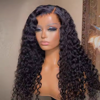 Perruque Lace Front HD Transparente 5x5 en Cheveux Humains Longs Bouclés Ondulés Effet Mouillé 4C, Chocolat Brun, Ligne de Cheveux Réaliste – Nouveauté Usine