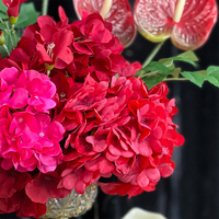 Boule florale miniature Rose Rouge Promise, tendance, pour centres de table de mariage, avec kit de vente en gros, pour la revente et la rentabilité