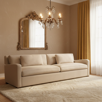 RH Bella Moderne Luxus-Wohnzimmer-Sofas mit gebogener Liege und Schlafs ofa für luxuriöses modernes Zuhause oder Büro