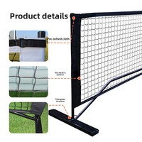 Structure de filet de pickleball pliable et détachable, poids 9500g, pour entraînement intérieur/extérieur