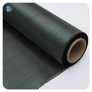Green Reflection Carbon Fiber Fabric Cloth 220gsm Customized Carbon Fiber Fabric For Luxury Products Manufacturing