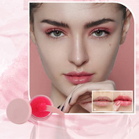 Ensemble de soins des lèvres personnalisés exfoliants et hydratants végétaliens Masque et gommage pour les lèvres dodus à faible quantité minimale de commande 3 en 1 Kit pour les lèvres hydratant à la vitamine E