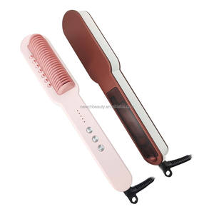 <span class=keywords><strong>Brosse</strong></span> <span class=keywords><strong>Lissante</strong></span> Multi-Vapeur <span class=keywords><strong>Électrique</strong></span> Professionnelle, Outil de Coiffage Lissant <span class=keywords><strong>à</strong></span> Vapeur Nanonique, Peigne Chauffant - Product Image 2