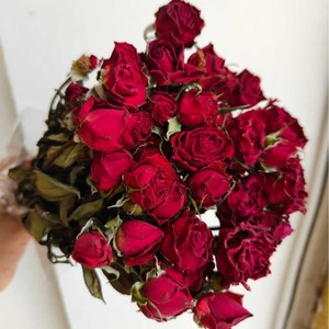 Flor de rosas secas de rosas de varias cabezas de flores de Venta caliente G140 para decoración/hogar/boda para Arreglo de ramo de flores - Product Image 4
