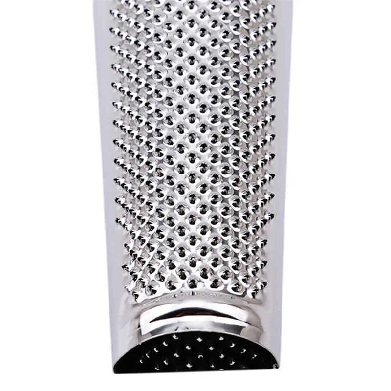 Stainless Steel Versatile Hand Held Nutmeg Citrus Zester Cheese and Spice Grater Bonus Brush Nutmeg Spices