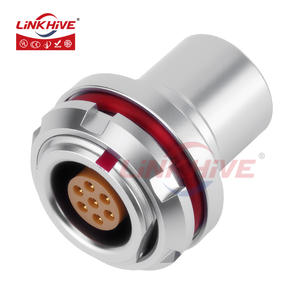 커넥터 소스 공장 HEG K 시리즈 LEMO LHJM 호환 IP68 방수 멀티코어 푸시풀 셀프락킹 커넥터 - Product Image 2