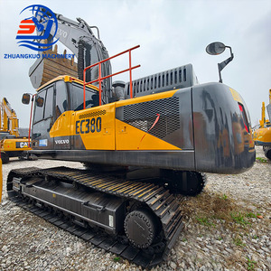 Excavatrice sur chenilles Volvo EC380D d'occasion, 38T, godet de 1,6-3,0 m³, performances excellentes pour les travaux en carrière et le développement de chantiers - Product Image 1