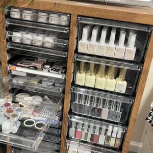 Nail salon storage cabinet, A4 size <b>documents</b>, nail polish gel cans, tape dividers, flat bottom, for nail salon use - Product Image 3