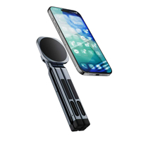 Support d'ordinateur portable en alliage d'aluminium, support magnétique télescopique portable et réglable pour tableau de bord, compatible avec les téléphones