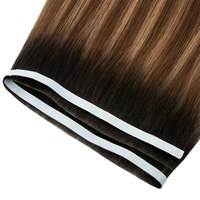 Extensiones de Cabello con Cinta Invisible, Trama de Cabello SDD para Salón y Uso Personal, Cabello Humano Remy, Trama de Cabello Larga con Inyección Sin Costuras