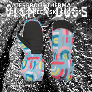 Mitaines de ski et de snowboard personnalisées pour l'hiver, imperméables, thermiques, compatibles avec les écrans tactiles, gants d'extérieur chauds en tissu Oxford pour hommes et femmes - Product Image 2