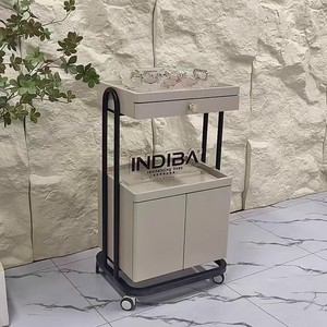 Hot Sale Beauty Bar Multi-functional ABS Beauty Rack Spa White Gray Beauty Equipment Trolley - Product Image 5