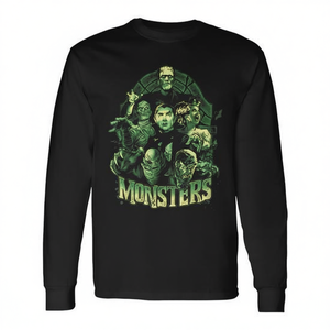 Camiseta de manga larga de películas de terror Vintage Monster Mash Frankenstein - Product Image 2