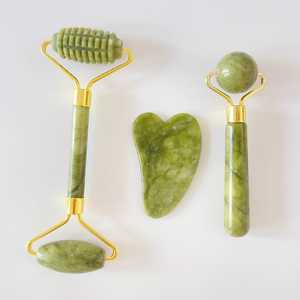 ลูกกลิ้งน้ำแข็งสองหัวเต็มไปด้วยหนามหยกสีเขียวดูแลผิวหน้าสำหรับดูแลผิว - Product Image 2