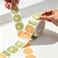 Autocollants adhésifs en vinyle holographique PP BOPP UV écologiques, durables, résistants, permanents, imperméables, résistants à l'huile, résistants à la chaleur, pour aliments