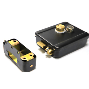 Cerradura de seguridad de doble cilindro de fabricación de alta calidad, cerradura de puerta de borde eléctrica de 12V, cerradura de puerta de cerrojo electrónico con llaves - Product Image 2