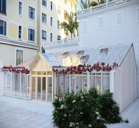 Gazebo d'hiver sphérique toit étanche 4 saisons solarium verre véranda serre kit complet