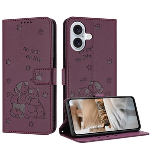 Étui portefeuille en cuir motif chat adorable pour Samsung Galaxy S24 Plus S22 Ultra S23 FE A36 A56 <span class=keywords><strong>Xcover</strong></span> 7 6 Pro <span class=keywords><strong>5</strong></span> 4 A06 A05S A05 4G - Product Image 3