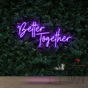 Decoración y Suministros para Bodas, Letrero de Neón Personalizable con Iluminación, ¿Te Casarías Conmigo?, Mejor Juntos para Empresas - Product Image 1