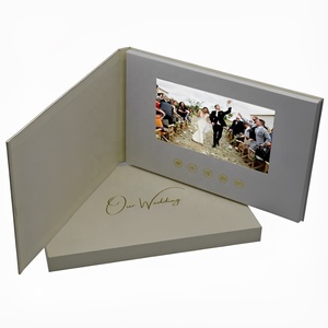 Carte de visite vidéo numérique à écran LCD personnalisée, couverture souple ou rigide, livre vidéo numérique de 10 pouces, <span class=keywords><strong>brochure</strong></span> vidéo LCD de 7 pouces - Product Image 6