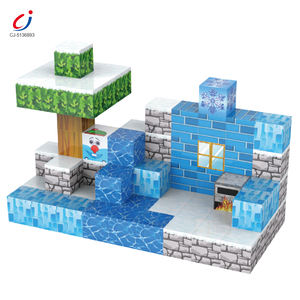 Bloques Magnéticos Chengji, Juguetes de Cubos para Niños, Dibujos Animados Coloridos, Forma de Nieve, Bloques de Construcción Magnéticos de Plástico Cuadrados - Product Image 1