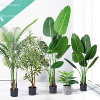 Plantes artificielles, arbre décoratif pour la maison, bonsaï, plantes en plastique, pots, aménagement paysager, plantes artificielles modernes, palmier d'intérieur