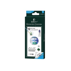 Ensemble de gouache à l'huile <span class=keywords><strong>acrylique</strong></span> OEM 12 couleurs 6 ml pour débutants, <span class=keywords><strong>peinture</strong></span> sur toile, aquarelle, <span class=keywords><strong>peinture</strong></span> sur verre, provenant d'une usine chinoise - Product Image 3