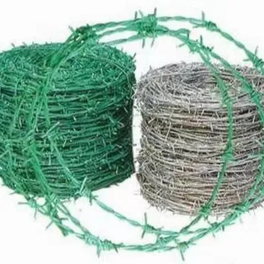 Factory Price 14 Gauge Barb Wire Hot Dipped Galvanized Double Strand Barbed Wire Roll For Farm Fencing