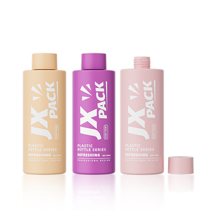 Flacon de gel douche vide rond de luxe personnalisé avec logo couleur 250 ml 300 ml, emballage en plastique <span class=keywords><strong>pour</strong></span> soins capillaires avec bouchon à visser - Product Image 5