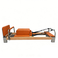 Equipo Comercial de Pilates Reformer: Cama Reformer para Flexibilidad Corporal y Estiramiento Muscular, Ideal para Estudio de Yoga