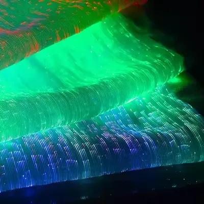 Tissu à fibres optiques RSPOF tissu électroluminescent tissu lumineux haut de gamme