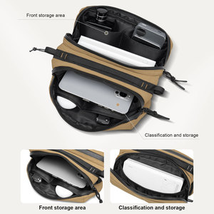 MOYYI Sacs à bandoulière légers pour <span class=keywords><strong>téléphone</strong></span> pour hommes Sac technique en corde d'extérieur Sac de sport pour bouteille de tou - Product Image 3