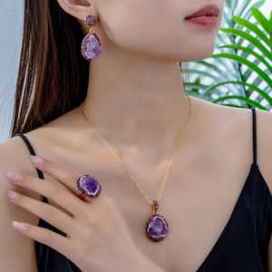 Collar de Aguamarina Natural con Colgante de Piedra, Cristal Azul como el Hielo con Detalles de Perla, Elegancia Minimalista para Mujer - Product Image 6