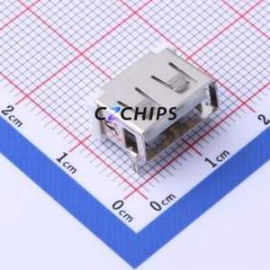 919-162A1012S10400 USB Connector SMD Connector ( Connector Type: Type-A )( Protocol Standard: USB 2.0 )( Gender: Female ) - Product Image 1