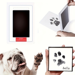 Kit per Impronte di Zampe di Animali Senza Inchiostro, Stampante per Zampe di Cani Senza Contatto, Tampone per Impronte di Gatti Non Tossico e Senza Disordine, Regalo Commemorativo Fai-da-Te - Product Image 1