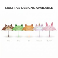 Nouvelle Arrivée Parapluie Promotionnel en Pongee de Qualité Supérieure avec Poignée en Plastique, Parapluie Droit, Parapluies Mignons à Motifs de Dessins Animés pour Enfants