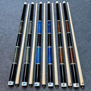 Venta al por mayor de tacos de <span class=keywords><strong>billar</strong></span> de arce de 13 mm y 12.5 mm, coloridos, de nueve piezas, para <span class=keywords><strong>billar</strong></span> americano - Product Image 1