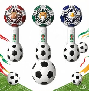 Mini ventilateur portatif à 3 vitesses pour l'é<span class=keywords><strong>t</strong></span>é, idéal pour les événements sportifs (Coupe du Monde, USA, Canada, Australie) – Cadeau portable de poche pour enfants et filles - Product Image 1