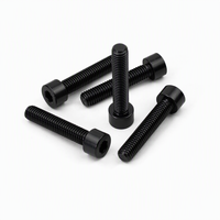 Vis à tête hexagonale à embase cylindrique M6 M8 M20 haute résistance, sur mesure OEM, DIN912 ISO ANSI, finition oxyde noir, pour machines